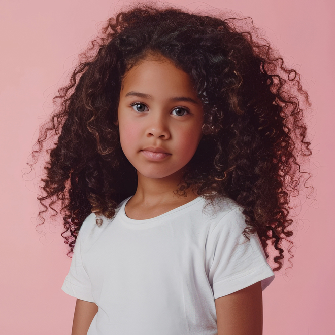 Cheveux bouclés